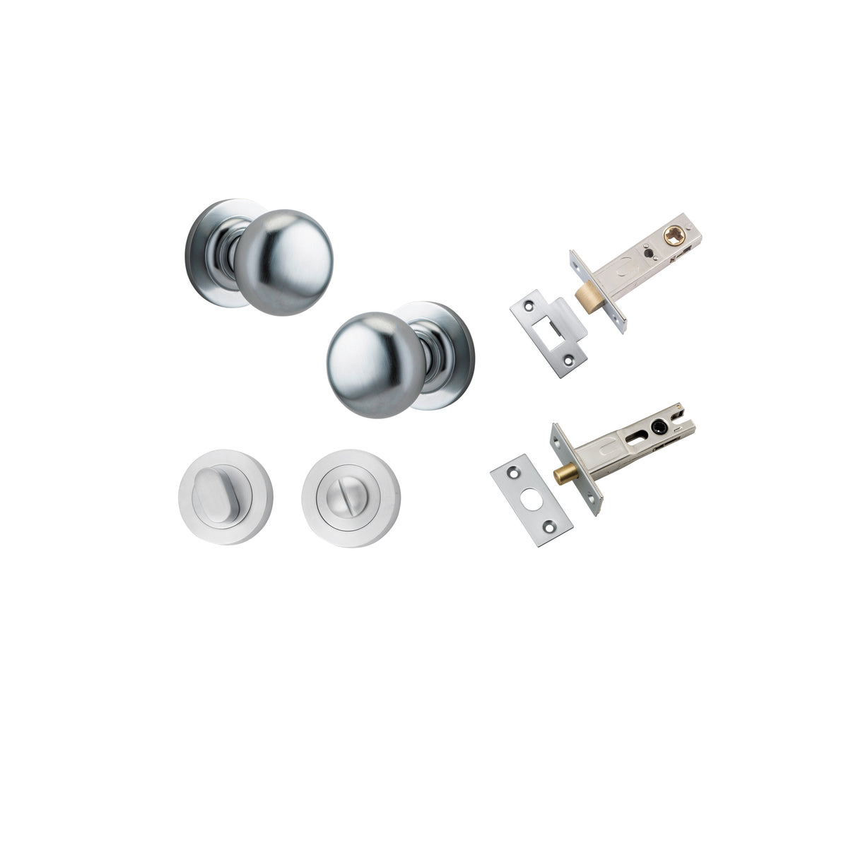 Iver Cambridge Round Rose Knob Set - Complete Kits