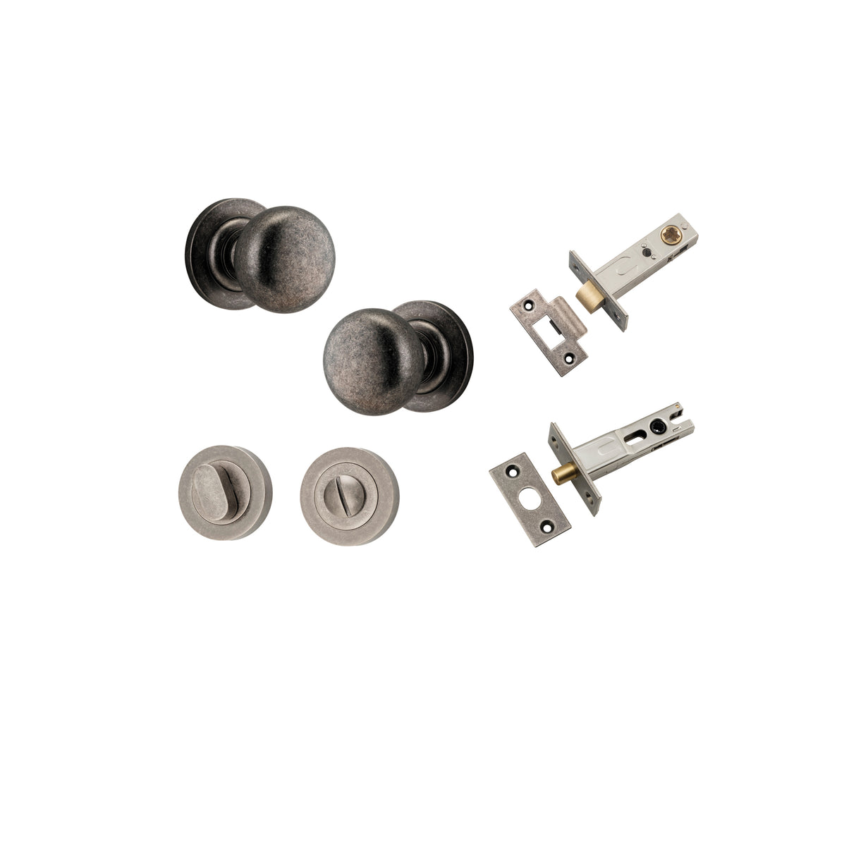 Iver Cambridge Round Rose Knob Set - Complete Kits
