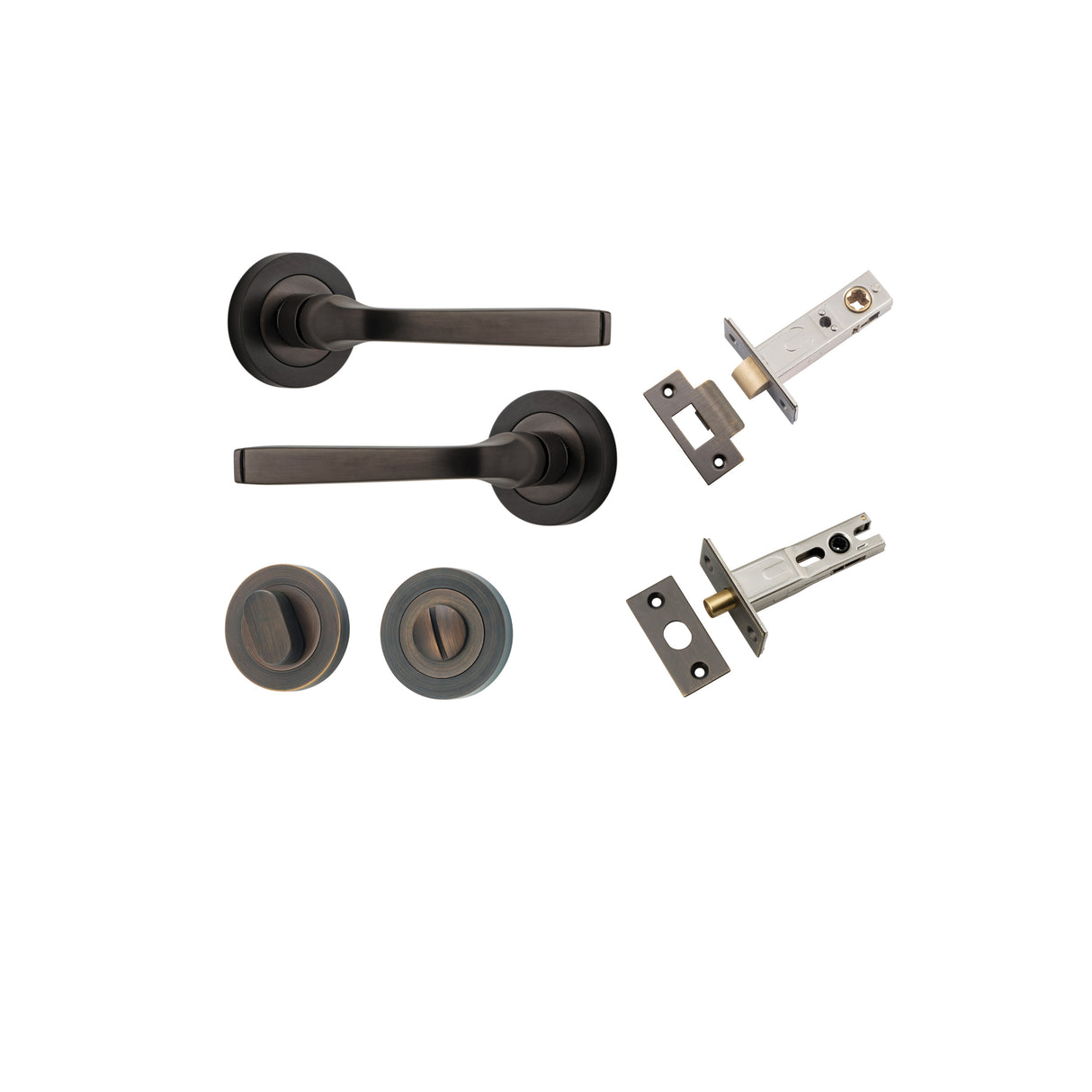 Iver Annecy Round Rose Lever Set - Complete Kits