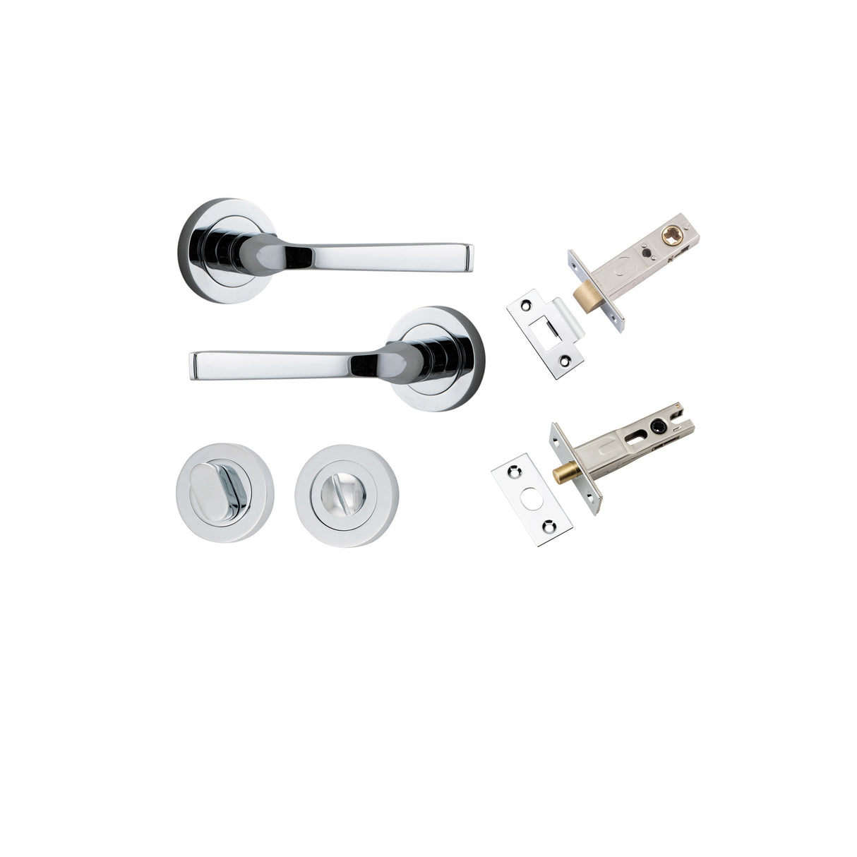 Iver Annecy Round Rose Lever Set - Complete Kits