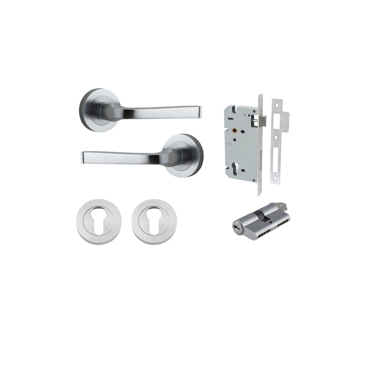 Iver Annecy Round Rose Lever Set - Complete Kits