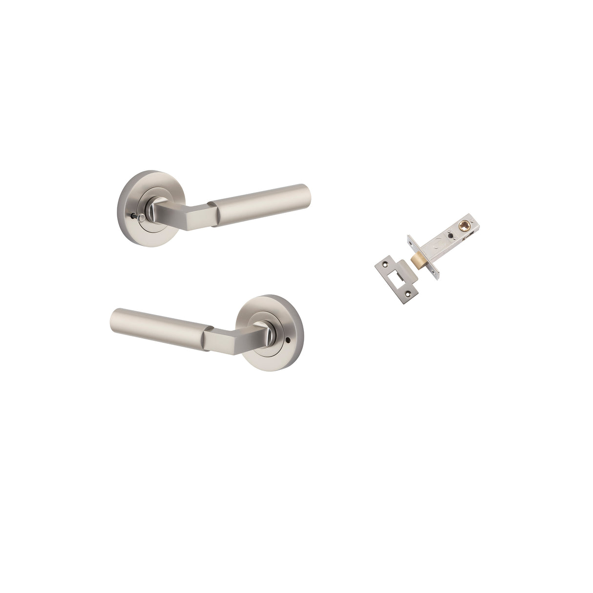Iver Berlin Round Rose Lever Set - Complete Kits