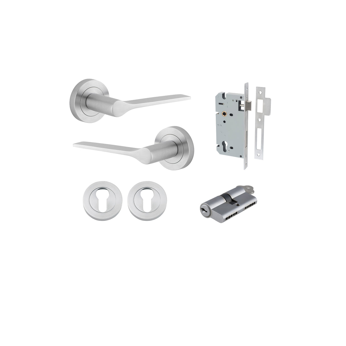 Iver Como Round Rose Lever Set - Complete Kits