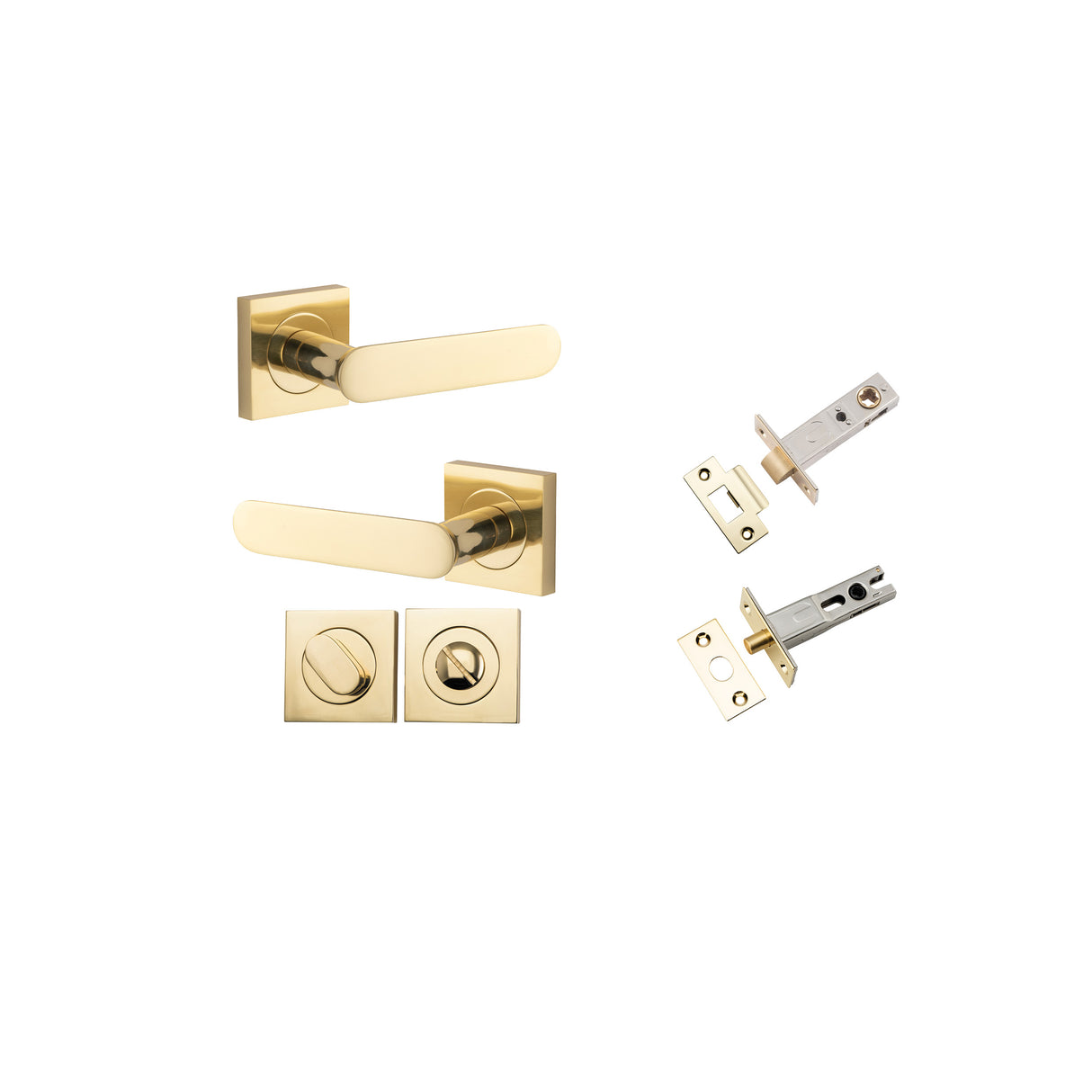 Iver Bronte Square Rose Lever Set - Complete Kits