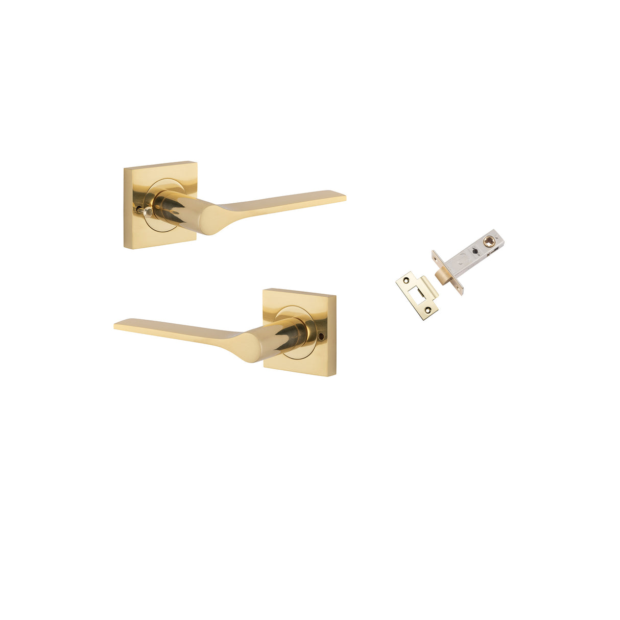 Iver Como Square Rose Lever Set - Complete Kits