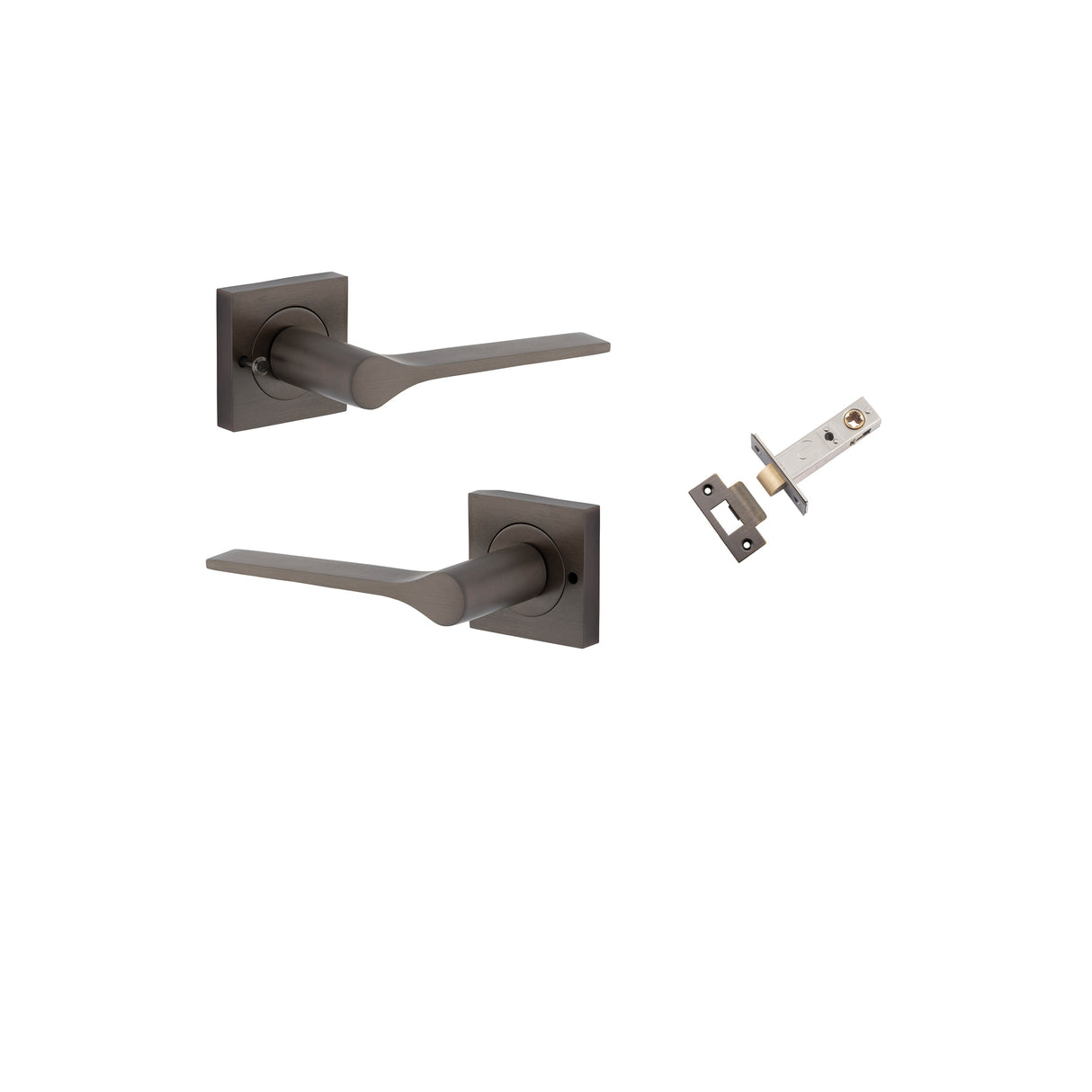 Iver Como Square Rose Lever Set - Complete Kits