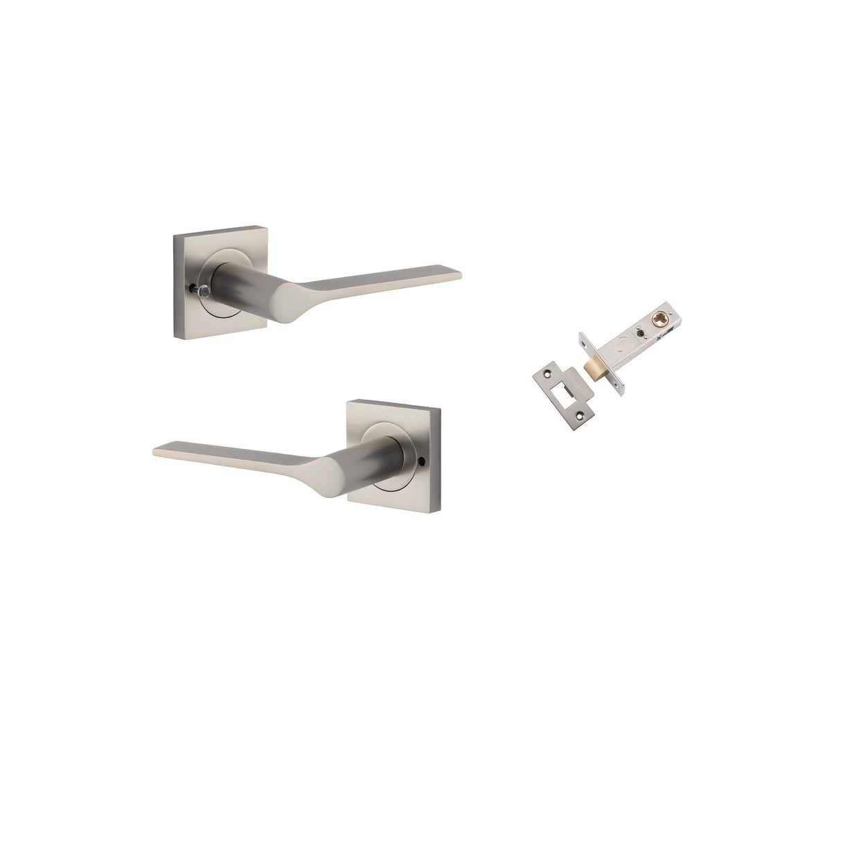 Iver Como Square Rose Lever Set - Complete Kits