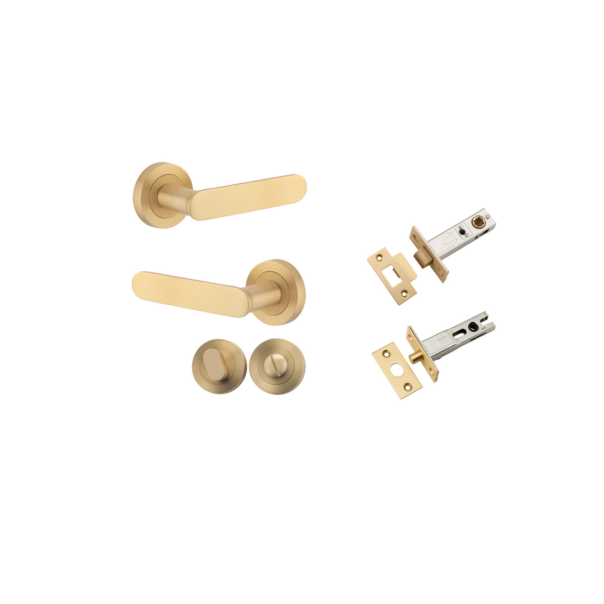 Iver Bronte Round Rose Lever Set - Complete Kits