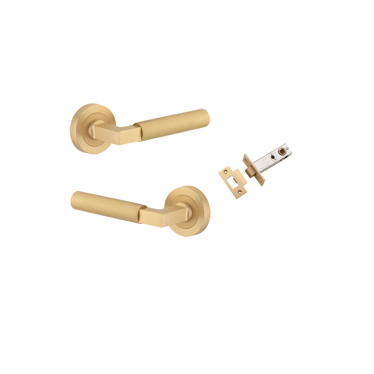 Iver Berlin Round Rose Lever Set - Complete Kits