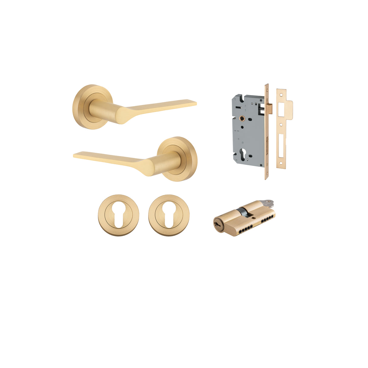 Iver Como Round Rose Lever Set - Complete Kits