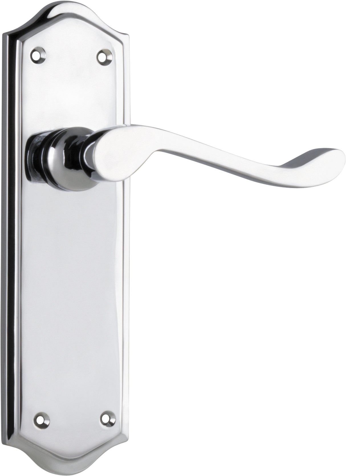 Tradco Henley Passage Lever, Chrome Plated