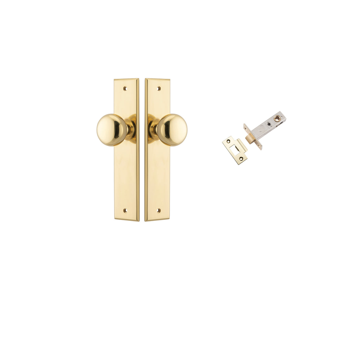 Iver Cambridge Knob Chamfered Backplate - Complete Kits