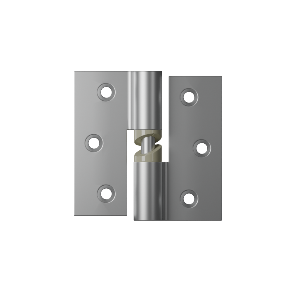 Metlam 106 Gravity Hinge – Satin Chrome Plate – Screw Fix (106)