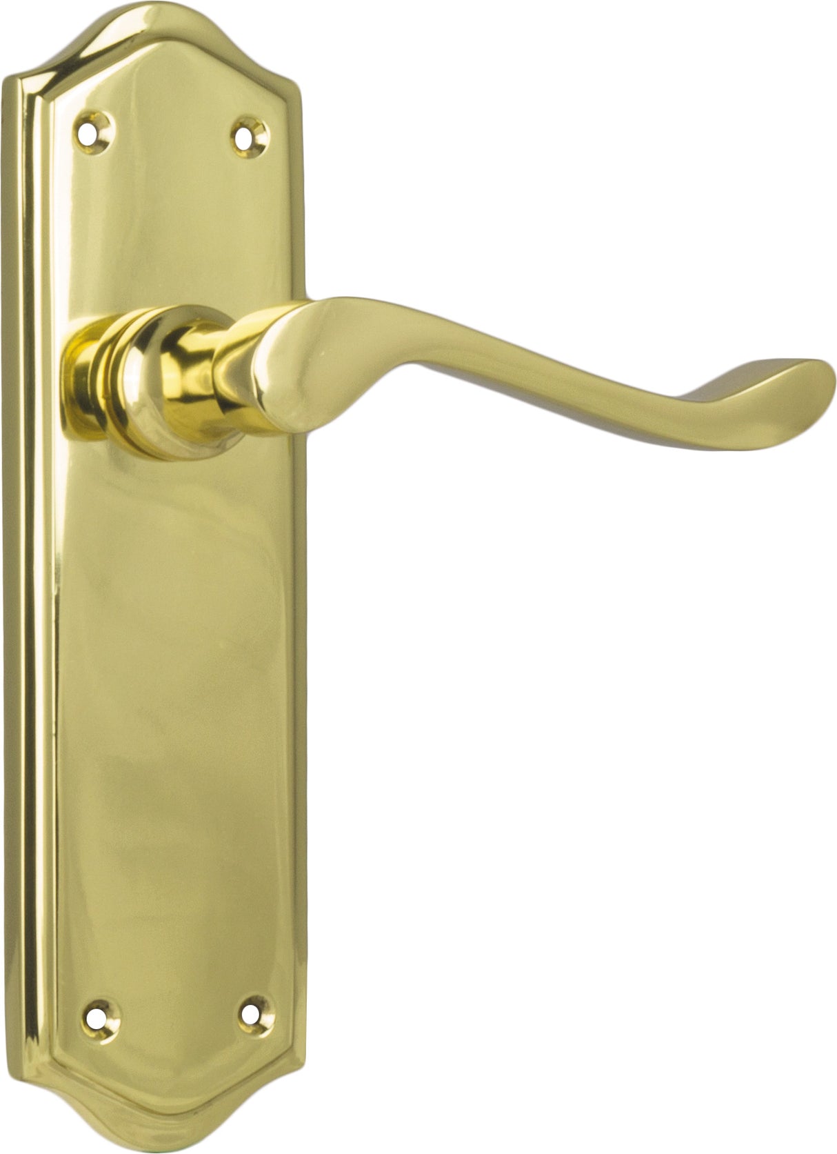 Tradco Henley Passage Lever, Polished Brass