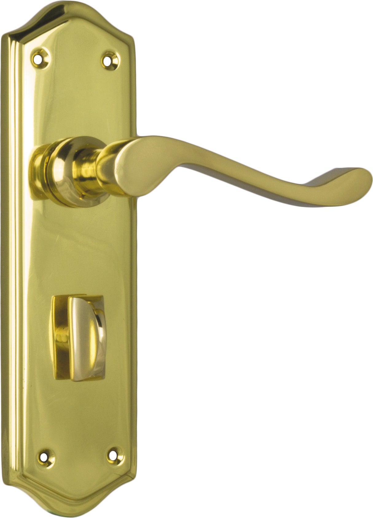 Tradco Henley Privacy Lever, Polished Brass