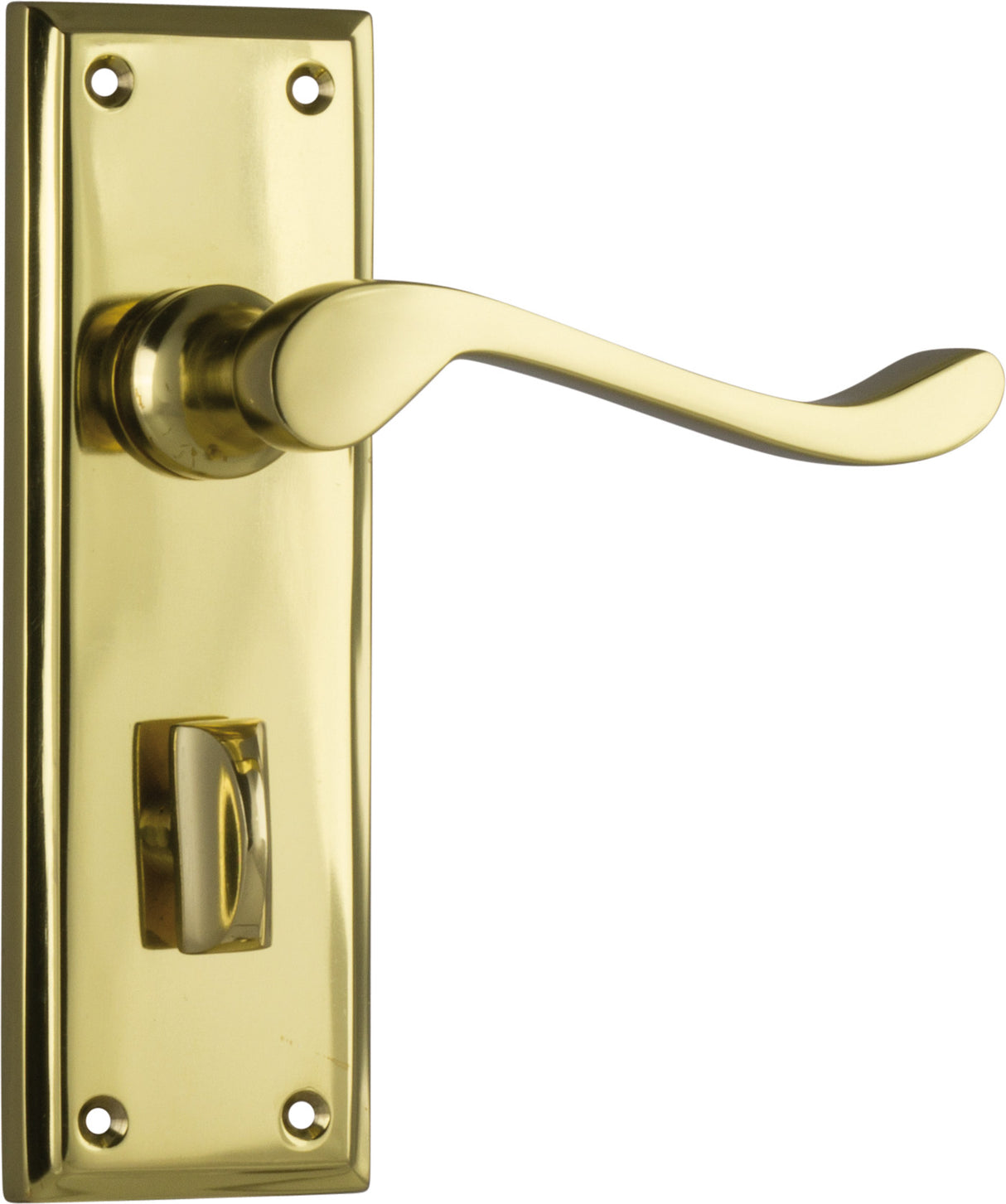 Tradco Camden Privacy Lever, Polished Brass