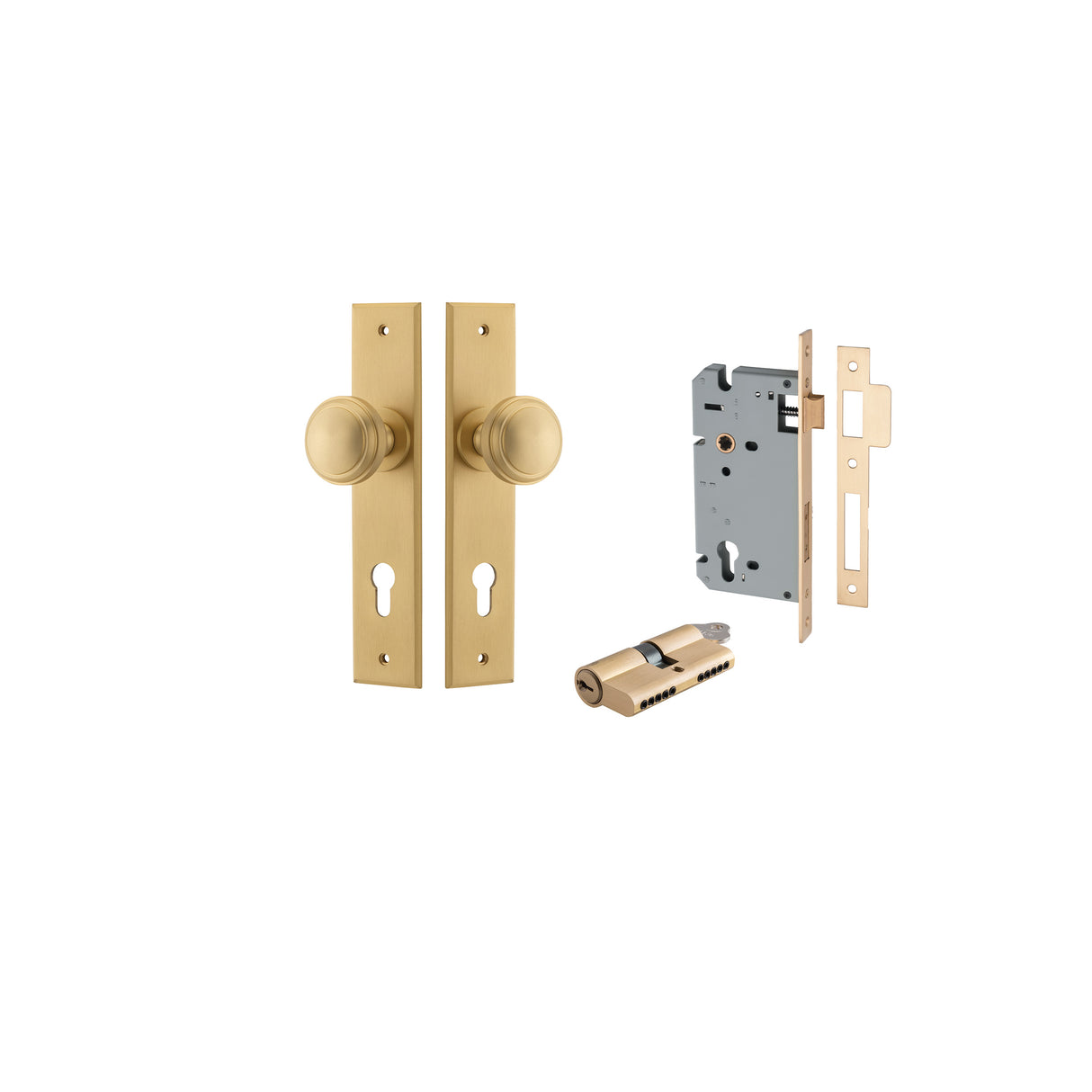 Iver Paddington Knob Chamfered Backplate - Complete Kits
