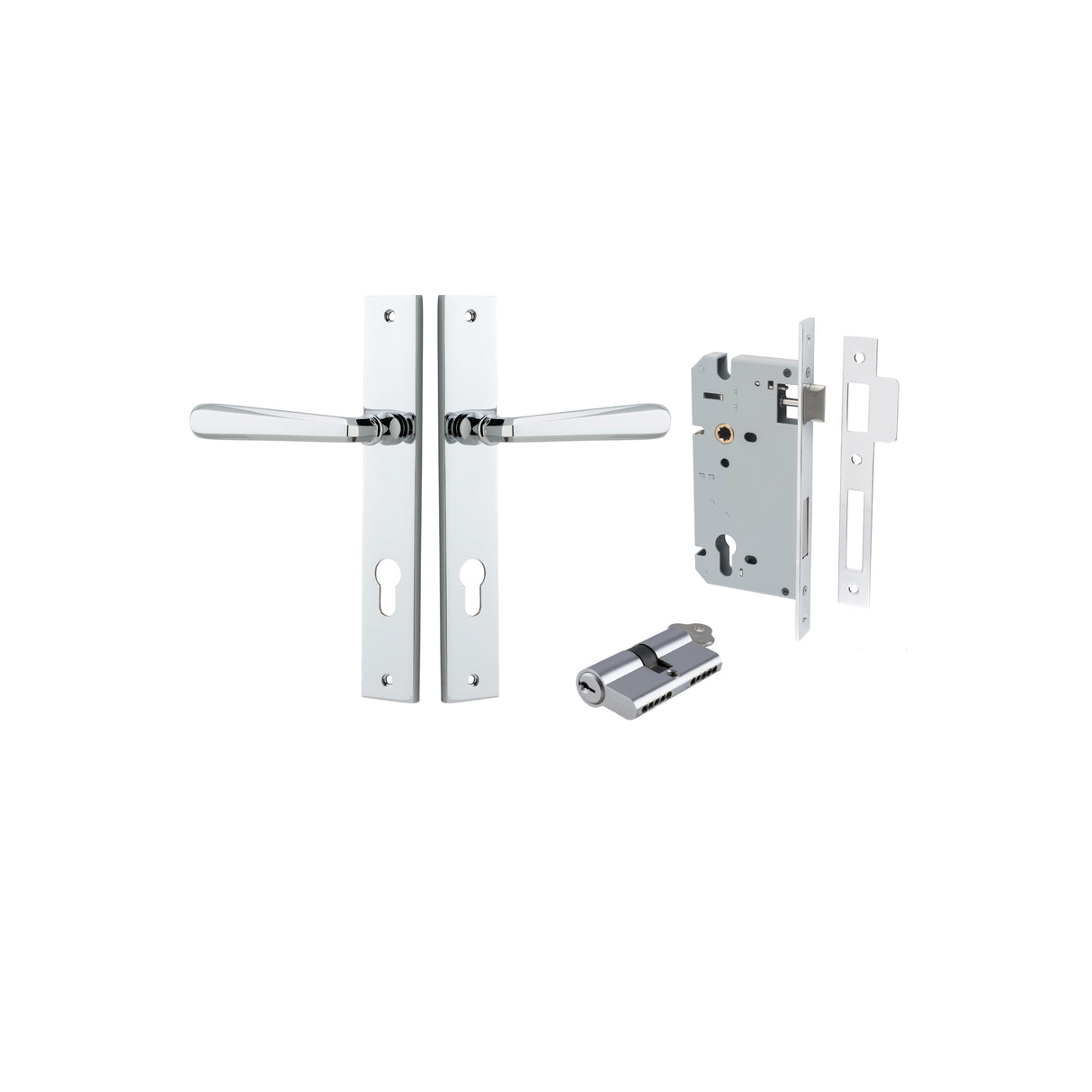 Iver Copenhagen Rectangular Backplate Lever - Complete Kits