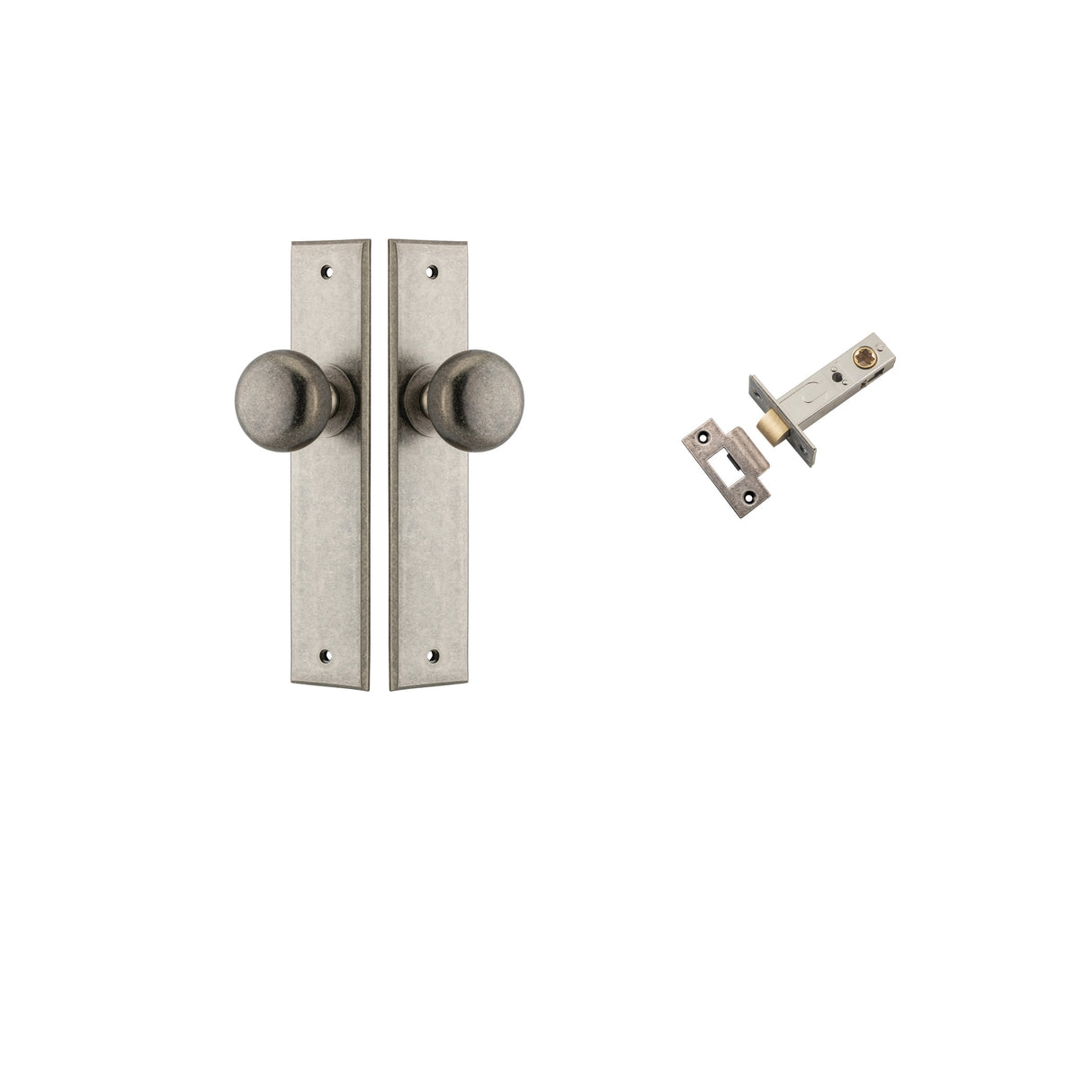 Iver Cambridge Knob Chamfered Backplate - Complete Kits