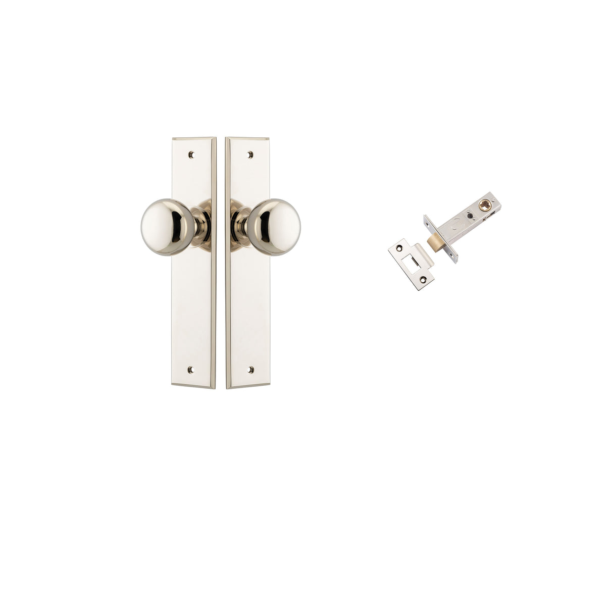 Iver Cambridge Knob Chamfered Backplate - Complete Kits