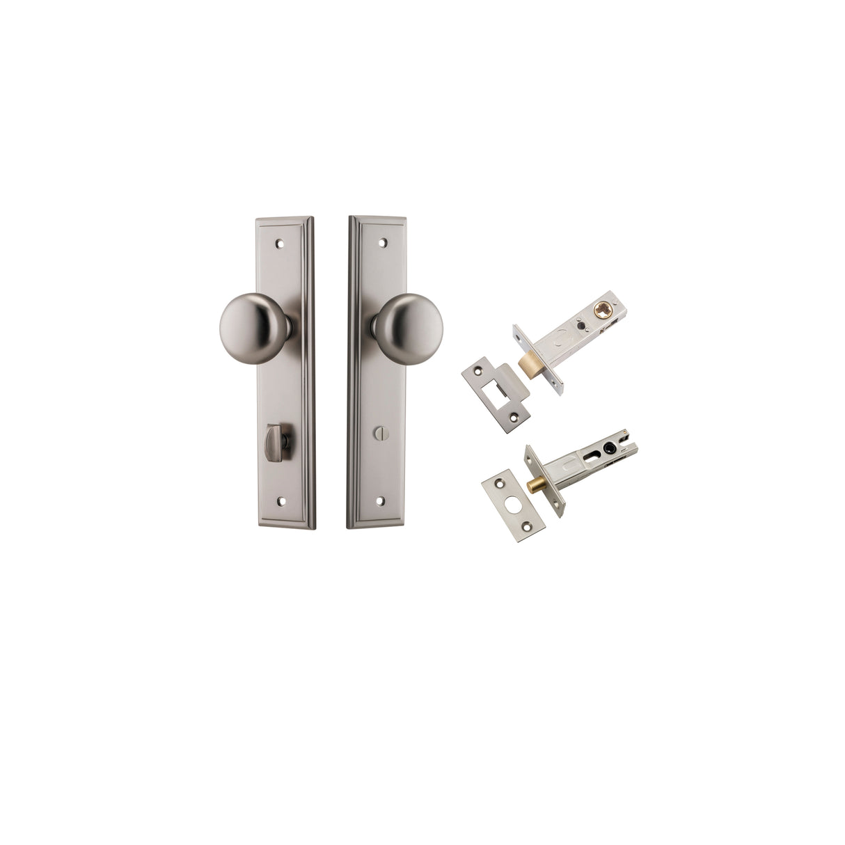 Iver Cambridge Knob Stepped Backplate - Complete Kits