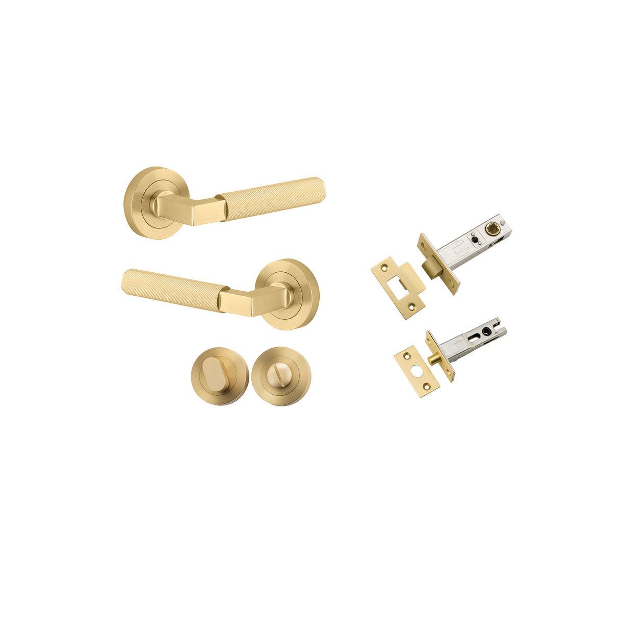 Iver Brunswick Round Rose Lever Set - Complete Kits