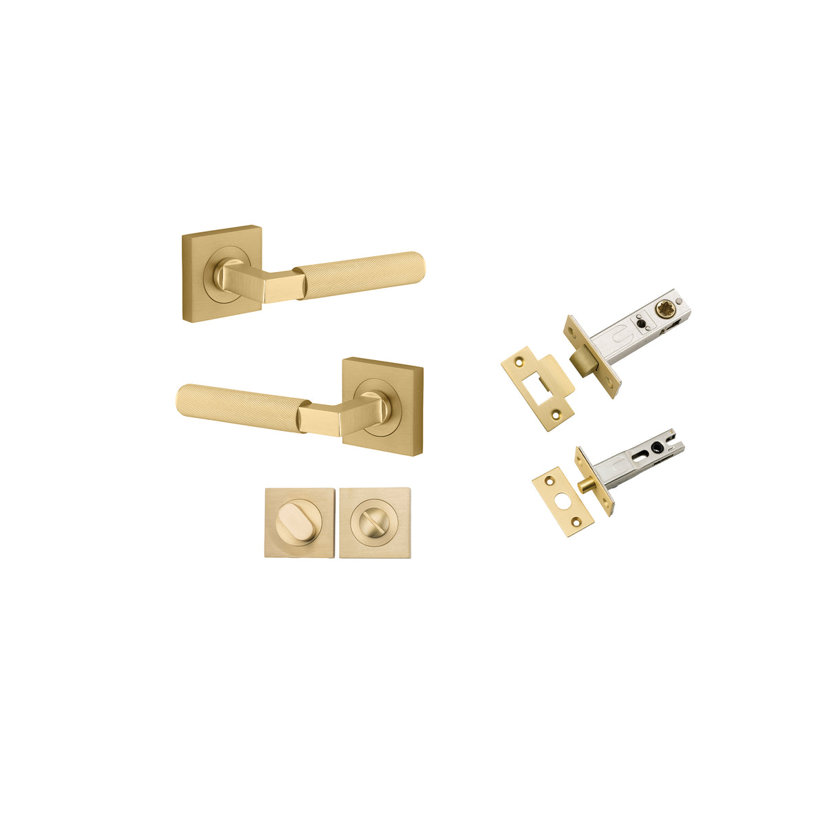 Iver Brunswick Square Rose Lever Set - Complete Kits