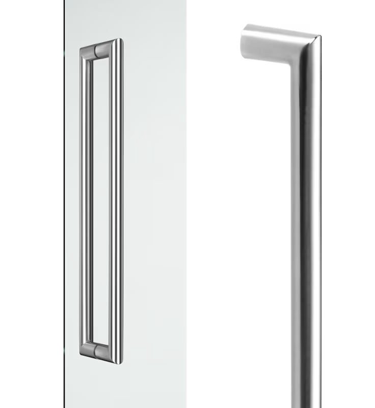 DormaKaba B8210 Straight Round Pull Handle 600mm
