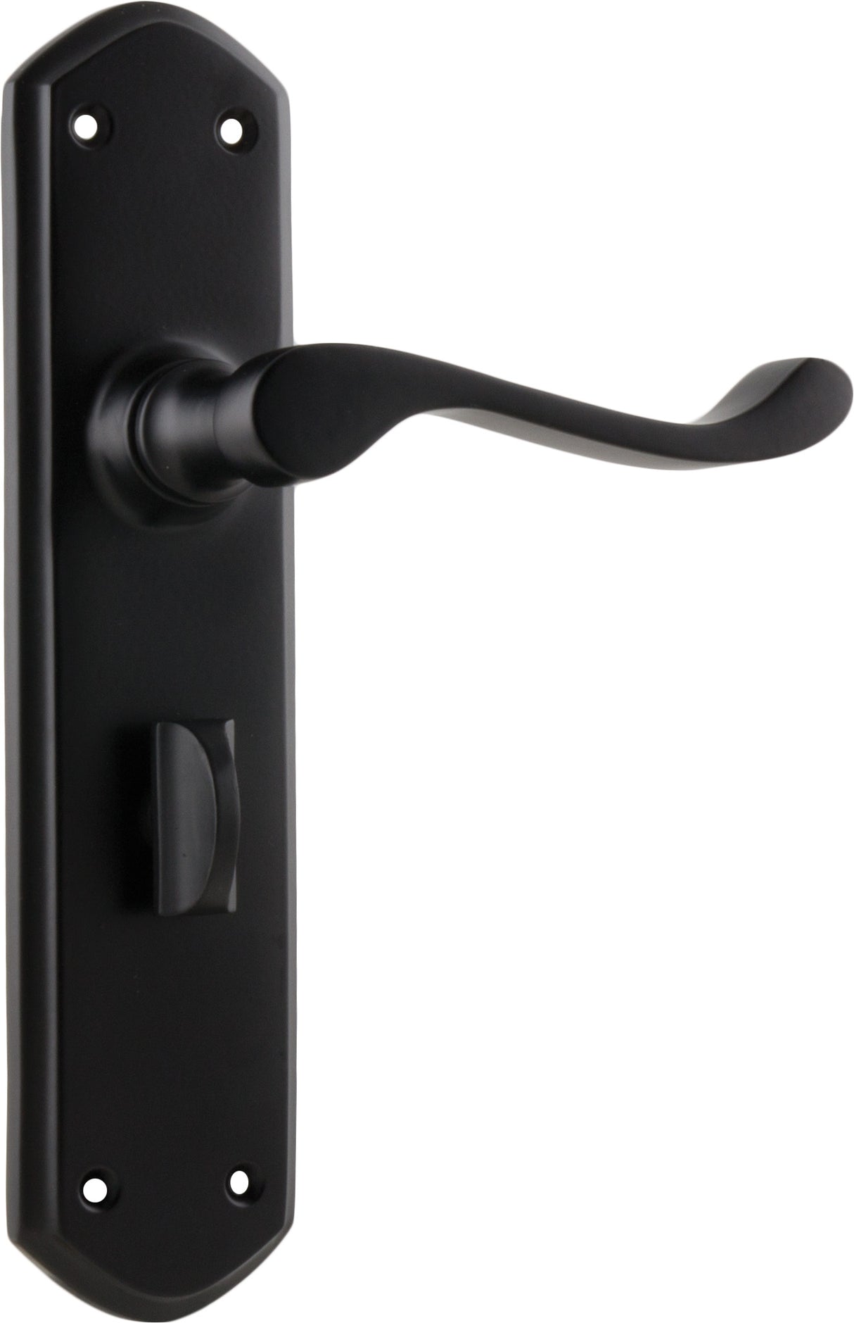 Tradco Windsor Door Lever Matt Black Privacy