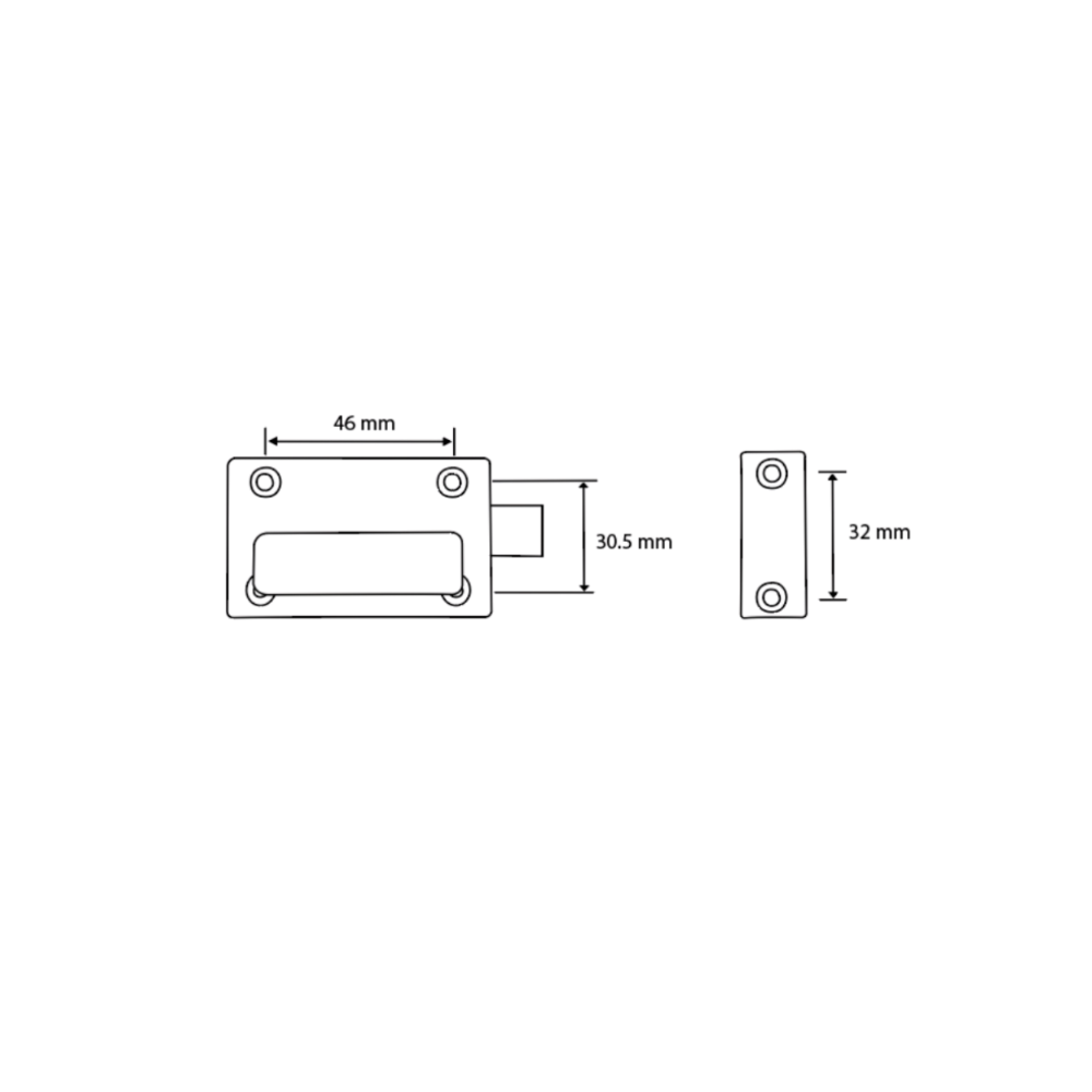 Metlam 200 Series Lock & Indicator Set – Satin Chrome Plate – 3