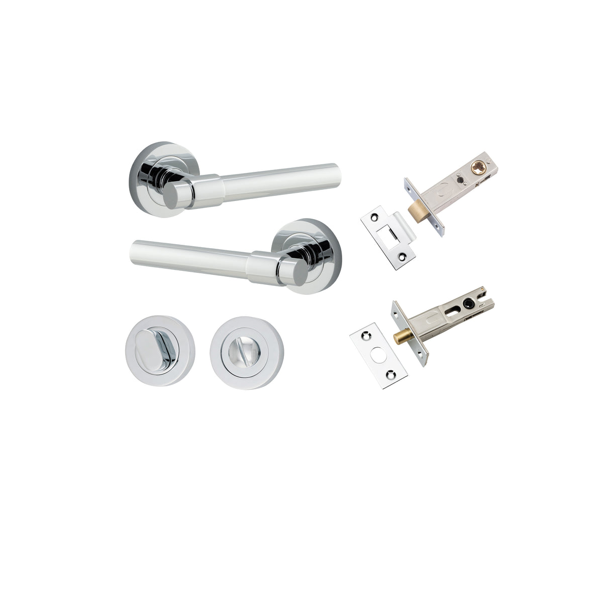 Iver Helsinki Round Rose Lever Set - Complete Kits