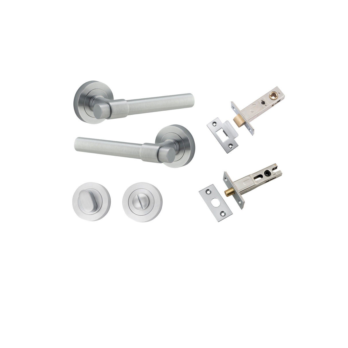 Iver Helsinki Round Rose Lever Set - Complete Kits