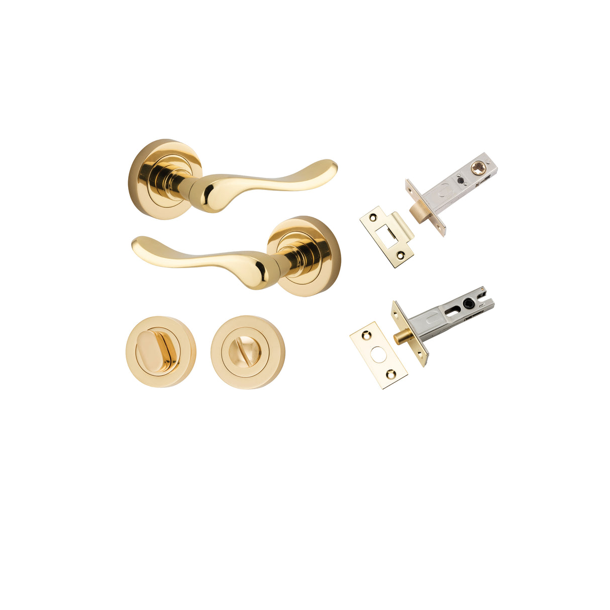 Iver Stirling Round Rose Lever Set - Complete Kits