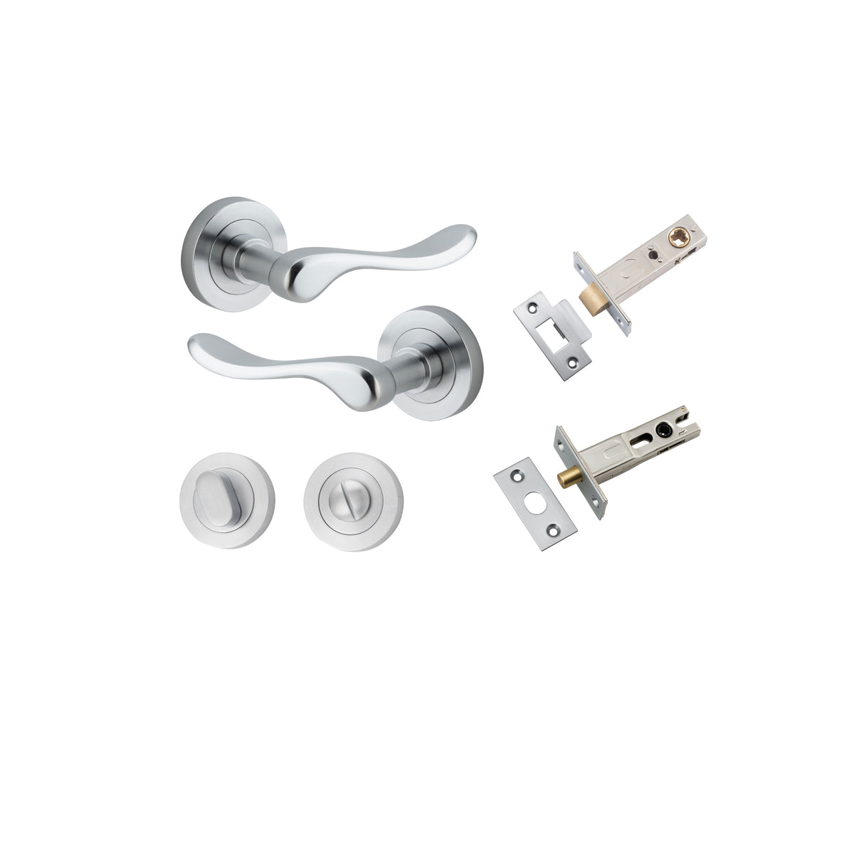 Iver Stirling Round Rose Lever Set - Complete Kits