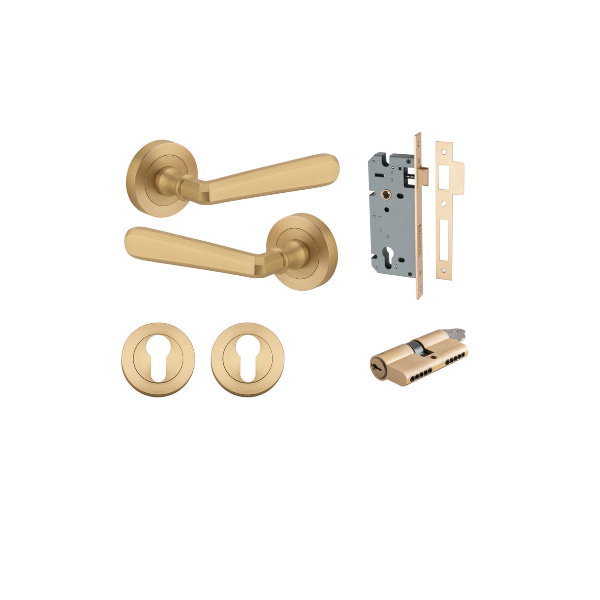Iver Copenhagen Round Rose Lever Set - Complete Kits