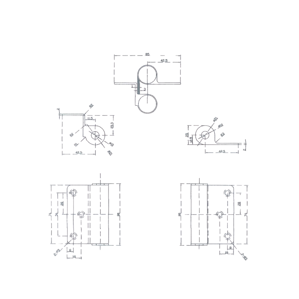 Metlam 209 Double Action Spring Hinge – Satin Stainless Steel – 2