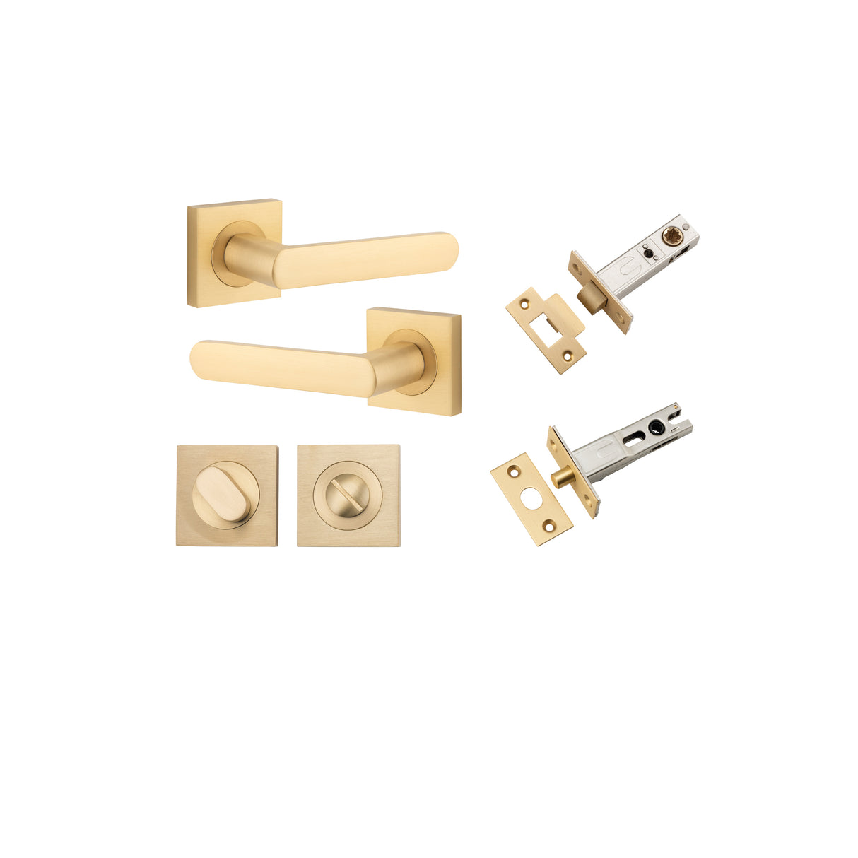 Iver Osaka Square Rose Lever Set - Complete Kits