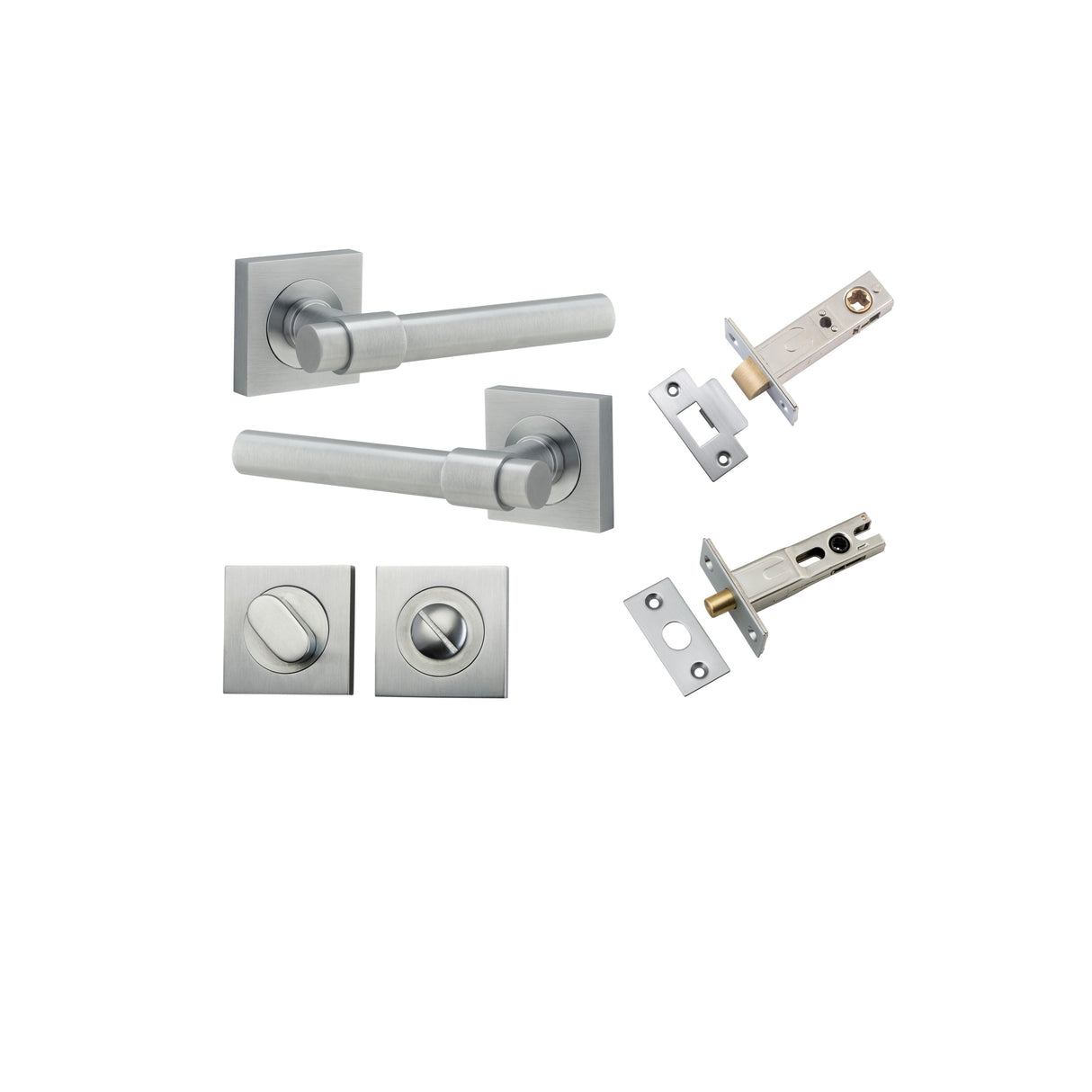 Iver Helsinki Square Rose Lever Set - Complete Kits