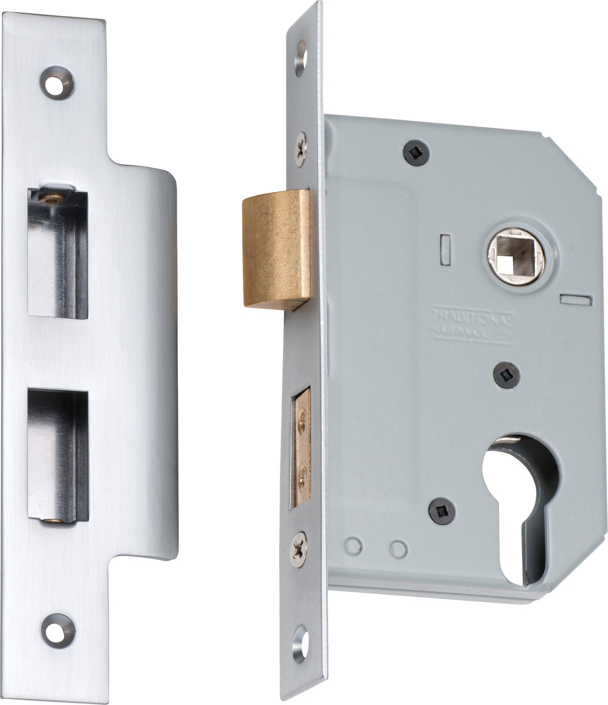 Tradco Euro Mortice Lock Satin Chrome 46mm