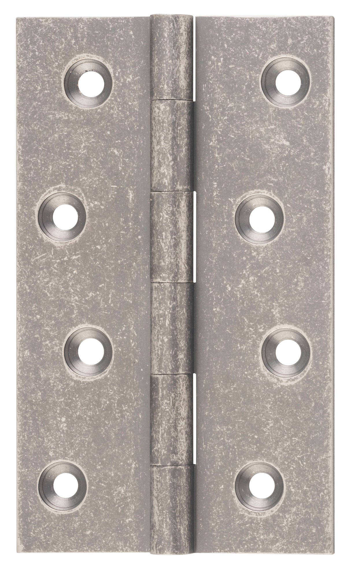 Tradco Fixed Pin Hinge Rumbled Nickel / Distressed Nickel 100 x 60mm