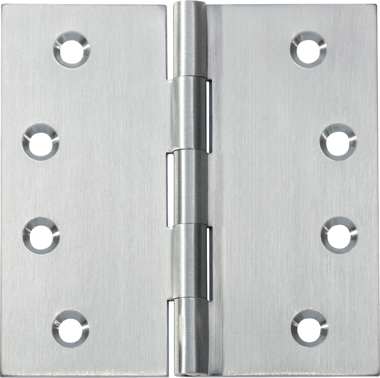 Tradco Fixed Pin Hinge Satin Chrome / Brushed Chrome 100 x 100mm