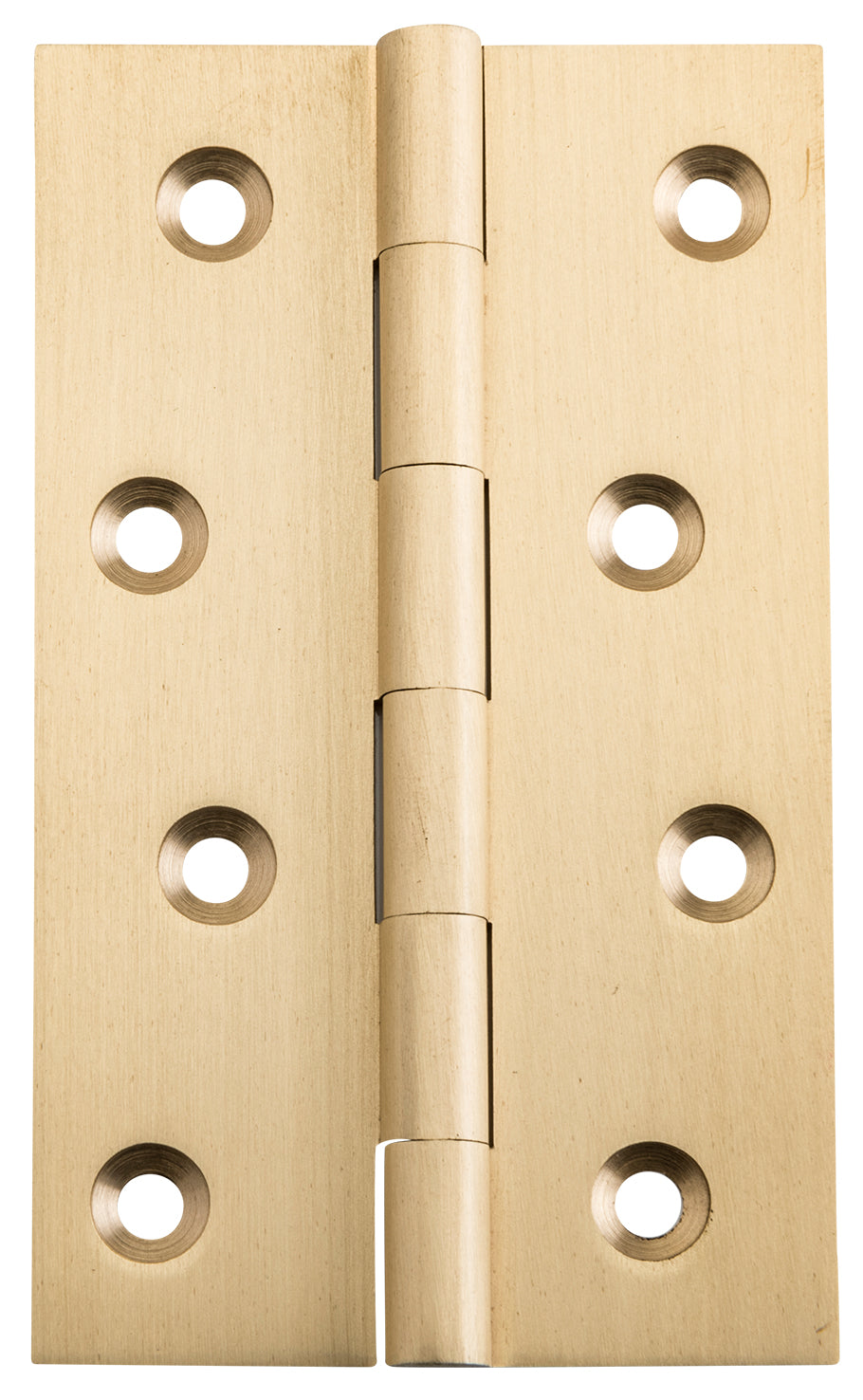 Tradco Fixed Pin Hinge Satin Brass / Brushed Brass 100 x 60mm