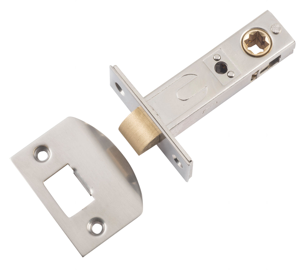 Tradco Split Cam Tubular Latch, Satin Nickel, 60mm