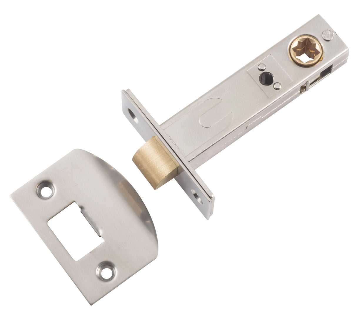 Tradco Split Cam Tubular Latch, Satin Nickel, 70mm