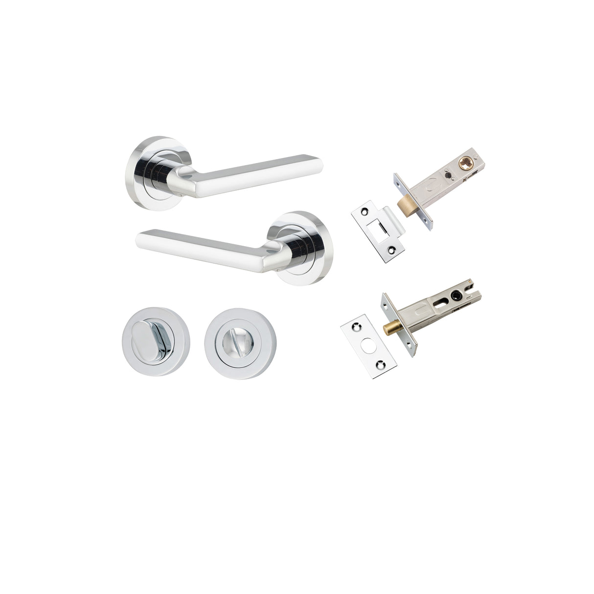 Iver Baltimore Round Rose Lever Set - Complete Kits