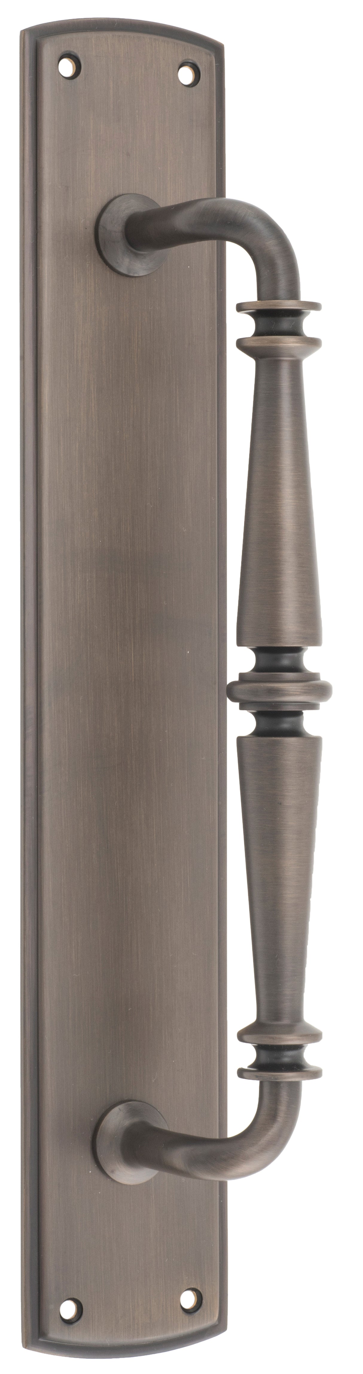 Iver Sarlat Pull Handle on Backplate 257mm Satin Nickel