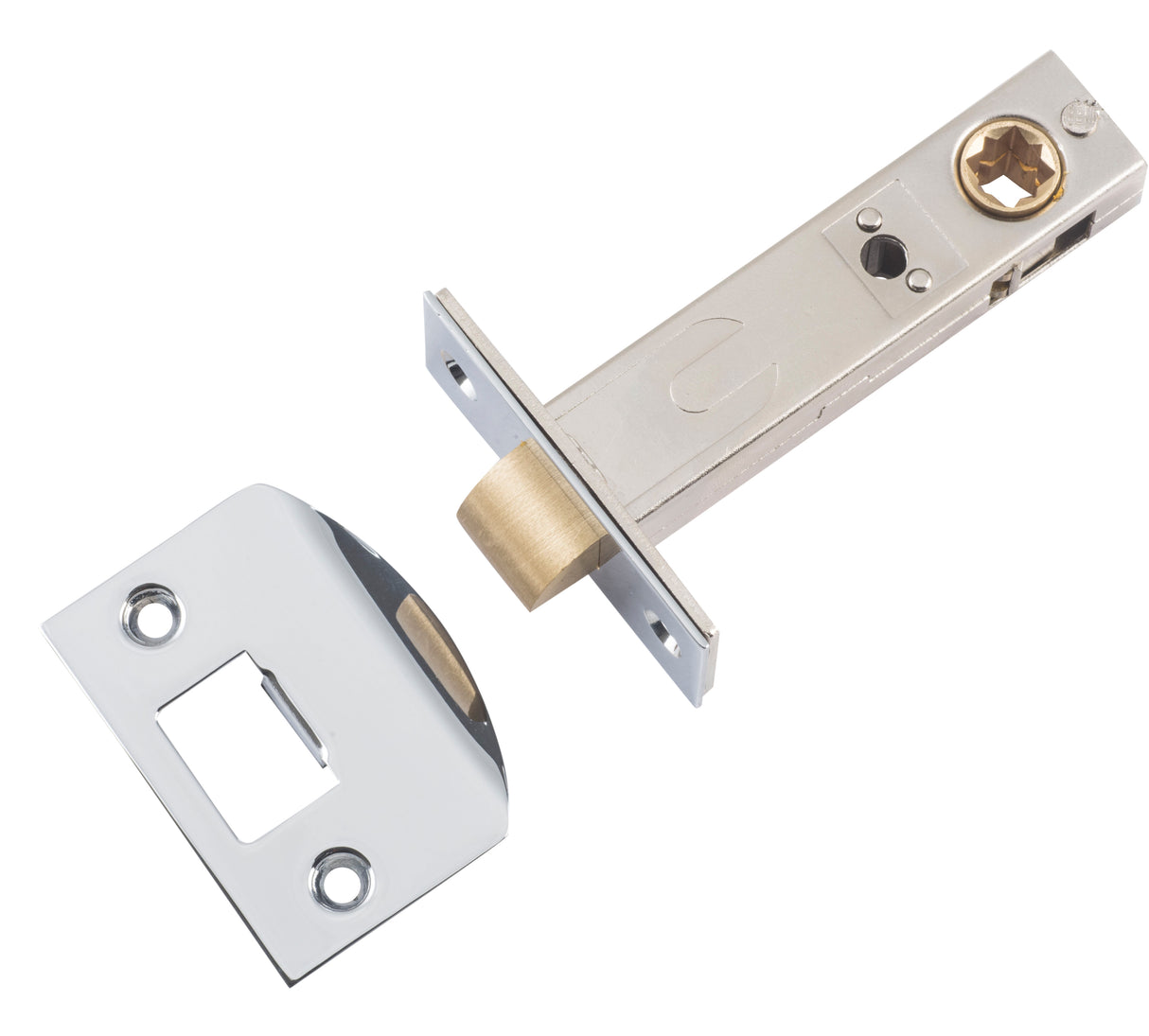 Tradco Split Cam Tubular Latch, Chrome Plated, 70mm