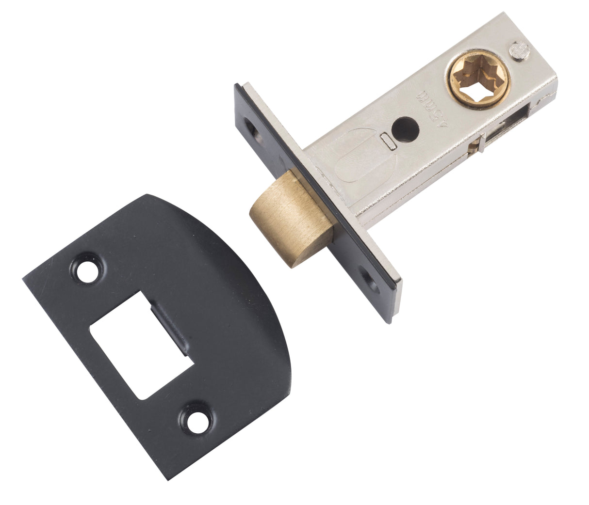 Tradco Split Cam Tubular Latch, Matt Black, 45mm