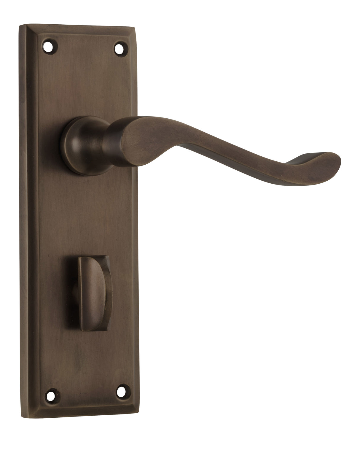 Tradco Camden Privacy Lever, Antique Brass