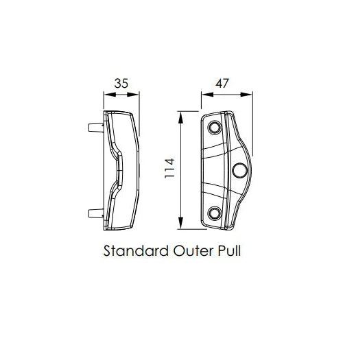 Austral Yarra Ridge Lock for Sliding Doors